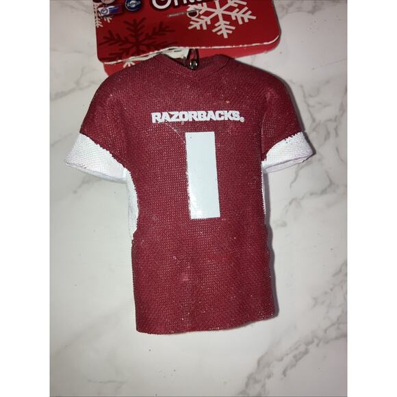 Arkansas Razorbacks #1 Jersey Ornament NCAA Team Sports NWT - Picture 2 of 3